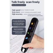 International Version Multi-language Camera Scanning Offline Translation Pen(Black)