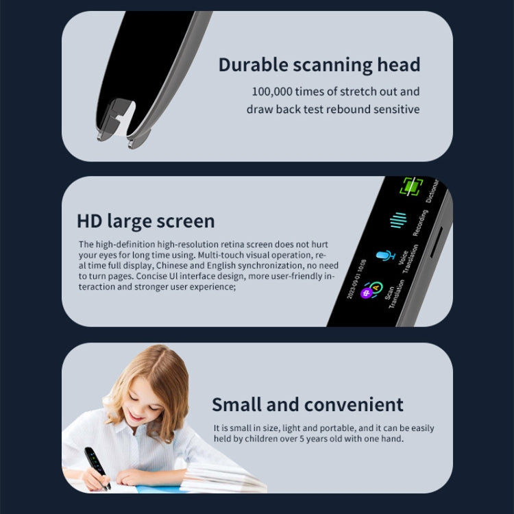 International Version Multi-language Scanning Offline Intelligent Simultaneous Translation Pen(White)