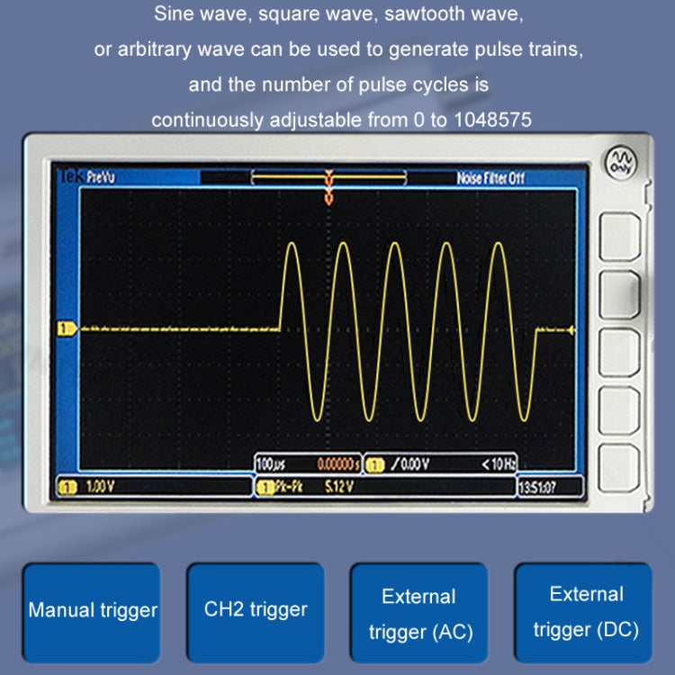 JUNTEK Programmable Dual-Channel DDS Function Arbitrary Waveform Signal Generator, Frequency: 15MHz(EU Plug)