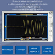 JUNTEK Programmable Dual-Channel DDS Function Arbitrary Waveform Signal Generator, Frequency: 15MHz(EU Plug)