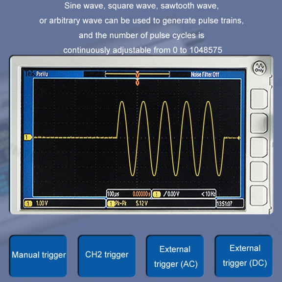 JUNTEK Programmable Dual-Channel DDS Function Arbitrary Waveform Signal Generator, Frequency: 15MHz(EU Plug)
