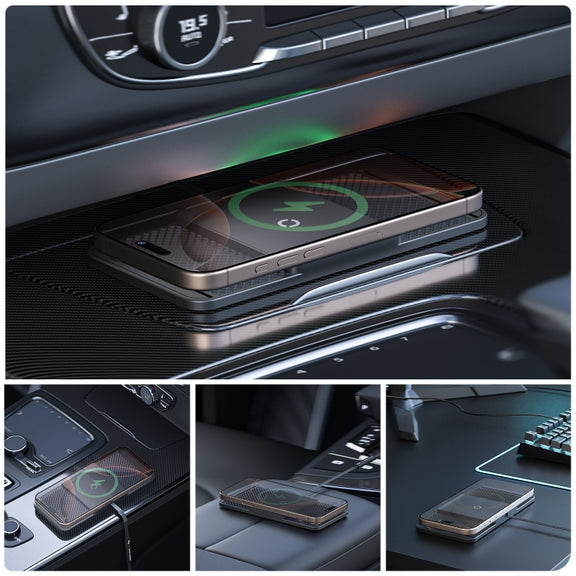 Avoid Camera Universal Car Wireless Charger Anti-slip Mat(TYPEC Interface 1m)