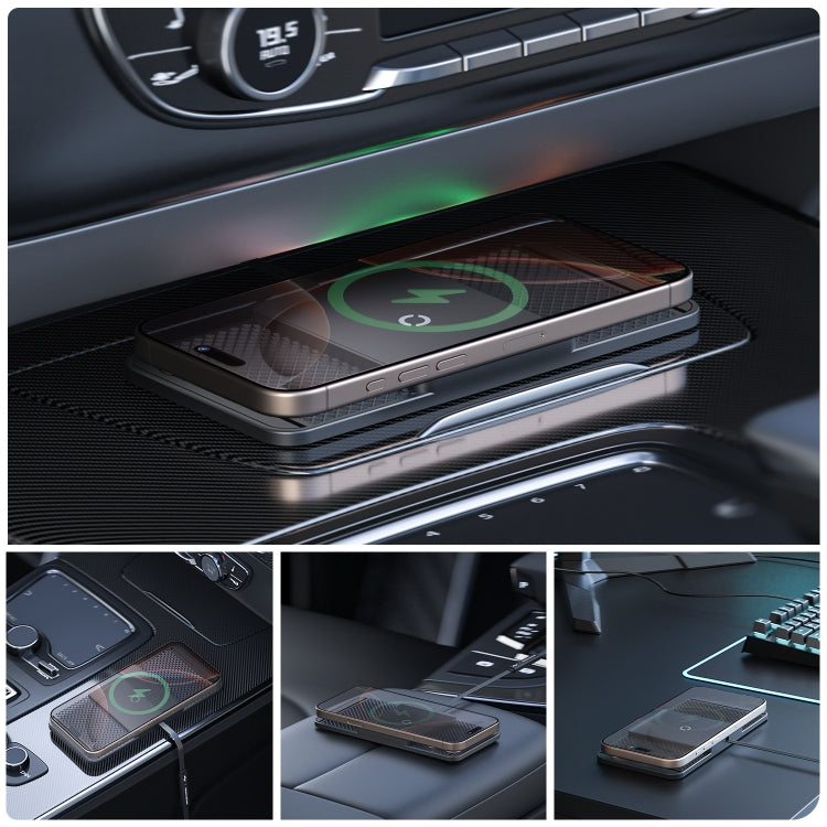 Avoid Camera Universal Car Wireless Charger Anti-slip Mat(USB Interface 1m)