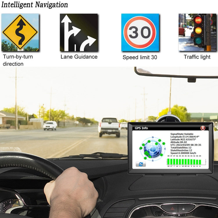 9 Inch 8G/256M Car GPS Navigator With Large Screen Capacitive Bluetooth Map, Area: United Kingdom Map