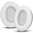 For BOSE QC45 1pair Headphone Sponge Earmuff Leather Cover(White) - Earmuff & Pad by PMC TechLife | Online Shopping South Africa | PMC TechLife | Buy Now Pay Later Mobicred
