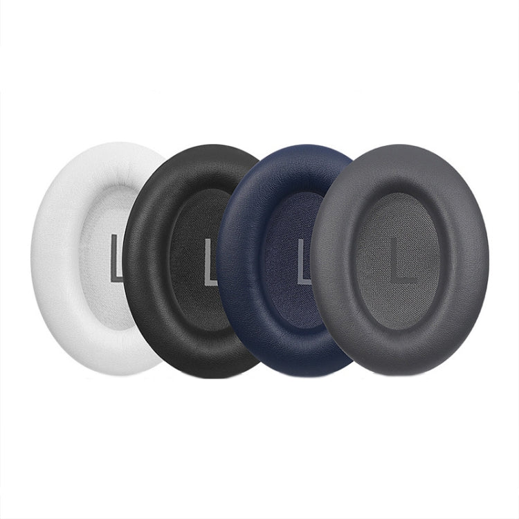 For BOSE QC45 1pair Headphone Sponge Earmuff Leather Cover(Navy Blue)