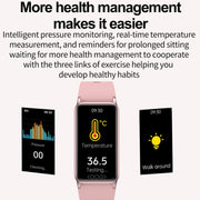 Uric Acid Blood Lipid Noninvasive Blood Sugar Heart Rate Oxygen Temperature Monitoring Smart Healthy Sports Bracelet(Blue)