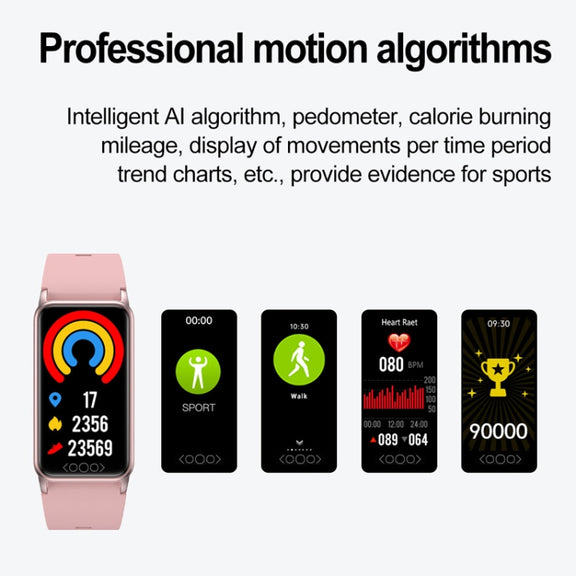 Uric Acid Blood Lipid Noninvasive Blood Sugar Heart Rate Oxygen Temperature Monitoring Smart Healthy Sports Bracelet(Blue)