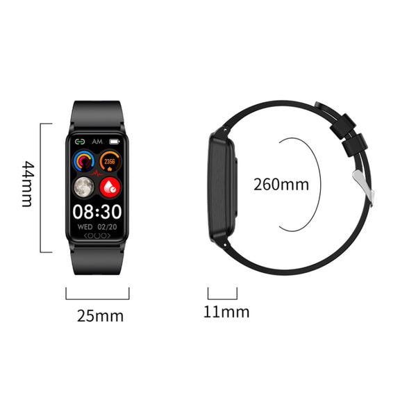 Uric Acid Blood Lipid Noninvasive Blood Sugar Heart Rate Oxygen Temperature Monitoring Smart Healthy Sports Bracelet(Blue)