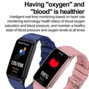 Uric Acid Blood Lipid Noninvasive Blood Sugar Heart Rate Oxygen Temperature Monitoring Smart Healthy Sports Bracelet(Blue)
