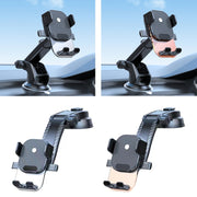 Car Suction Cup Dashboard Automatic Lock Mobile Phone Holder, Style: Orange Waterfall