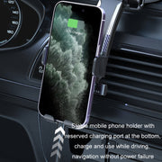 Car Suction Cup Dashboard Automatic Lock Mobile Phone Holder, Style: Brushed Waterfall Base