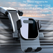Car Suction Cup Dashboard Automatic Lock Mobile Phone Holder, Style: Brushed Waterfall Base