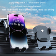 Car Suction Cup Dashboard Automatic Lock Mobile Phone Holder, Style: Brushed Waterfall Base