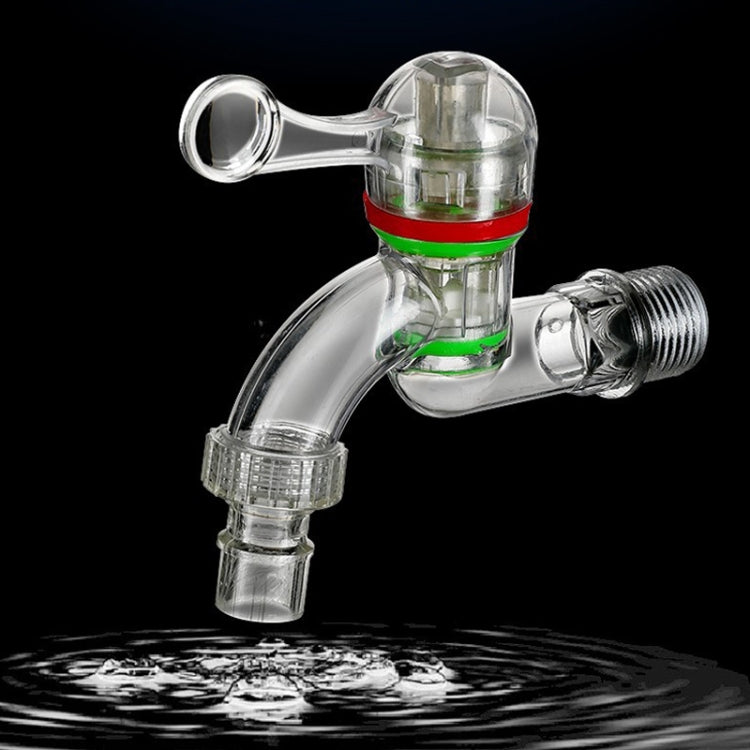 2pcs 6-points 25mm Plastic Transparent Faucet Household Anti-freezing Water Catch Hose