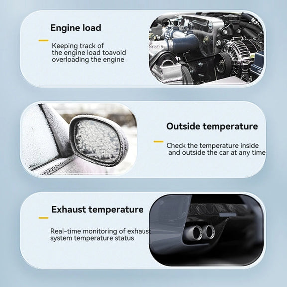 Head-up Display OBD Multi-function Vehicle Instrument Oil Temperature Gearbox Monitoring Screen(S101)