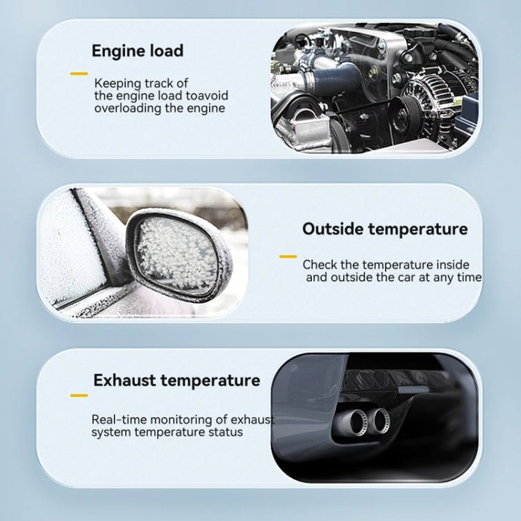 Head-up Display OBD Multi-function Vehicle Instrument Oil Temperature Gearbox Monitoring Screen(S101)