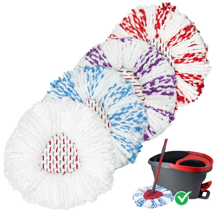 For Vileda / O-Cedar EasyWring Spin Mop Replacement Pad Microfiber Rag(White)