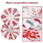 For Vileda / O-Cedar EasyWring Spin Mop Replacement Pad Microfiber Rag(White)