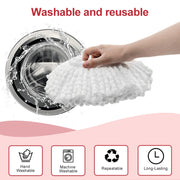 For Vileda / O-Cedar EasyWring Spin Mop Replacement Pad Microfiber Rag(White)