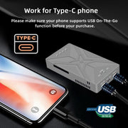 Dual M.2 NVME SSD RAID Array Mobile Hard Drive Enclosure Type-C USB3.2 GEN2x2 20G 586R(Dark Gray)