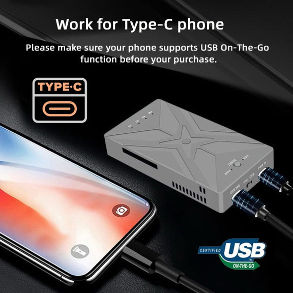 Dual M.2 NVME SSD RAID Array Mobile Hard Drive Enclosure Type-C USB3.2 GEN2x2 20G 586R(Dark Gray)
