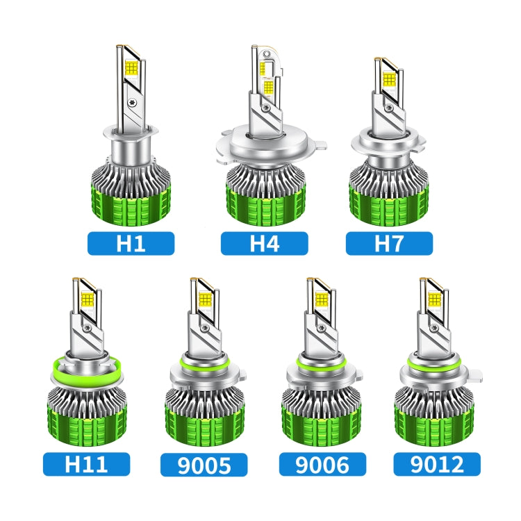 100W LED Double Copper Tube Aluminum Alloy Water-resistant Car Headlight, Bulb: H7