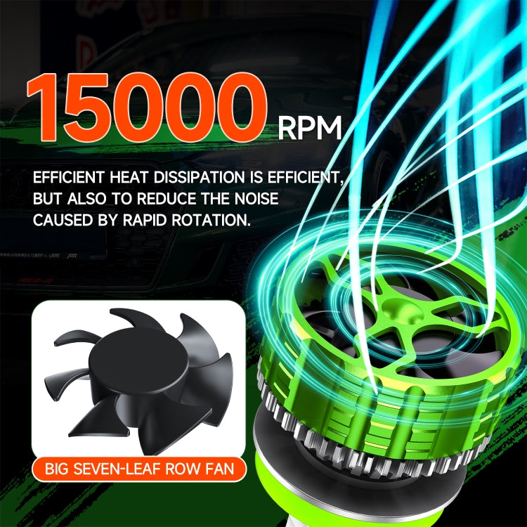 100W LED Double Copper Tube Aluminum Alloy Water-resistant Car Headlight, Bulb: H11