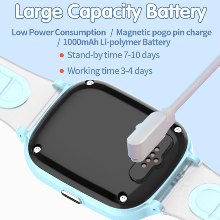 4G Kids Smart Phone Positioning Watch IP67 Water-resistant / Video / Voice Calling(Blue)