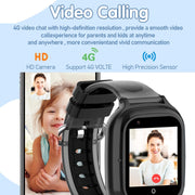 4G Kids Smart Phone Positioning Watch IP67 Water-resistant / Video / Voice Calling(Blue)