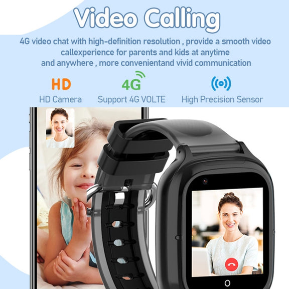 4G Kids Smart Phone Positioning Watch IP67 Water-resistant / Video / Voice Calling(Blue)