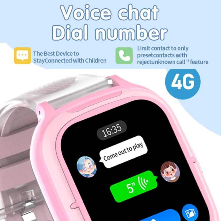 4G Kids Smart Phone Positioning Watch IP67 Water-resistant / Video / Voice Calling(Blue)