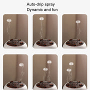Dynamic Multi-Spray Aromatherapy Diffuser With Colorful Lights Remote Control Humidifier US Plug(V80 Spit Circle Upgrade Model)