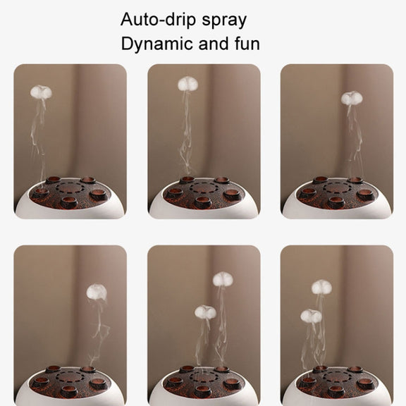 Dynamic Multi-Spray Aromatherapy Diffuser With Colorful Lights Remote Control Humidifier US Plug(V80 Spit Circle Upgrade Model)