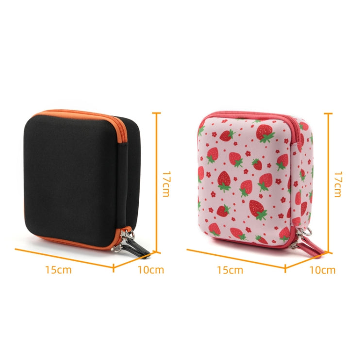Cwatcun D156 Large Portable Storage Bag Small Microslice Hard Shell Camera Bag(Black)