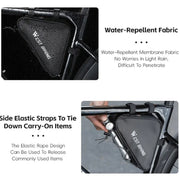 WEST BIKING Bicycle Crossbar Triangle Bag Cycling Equipment Tool Bag(Black)