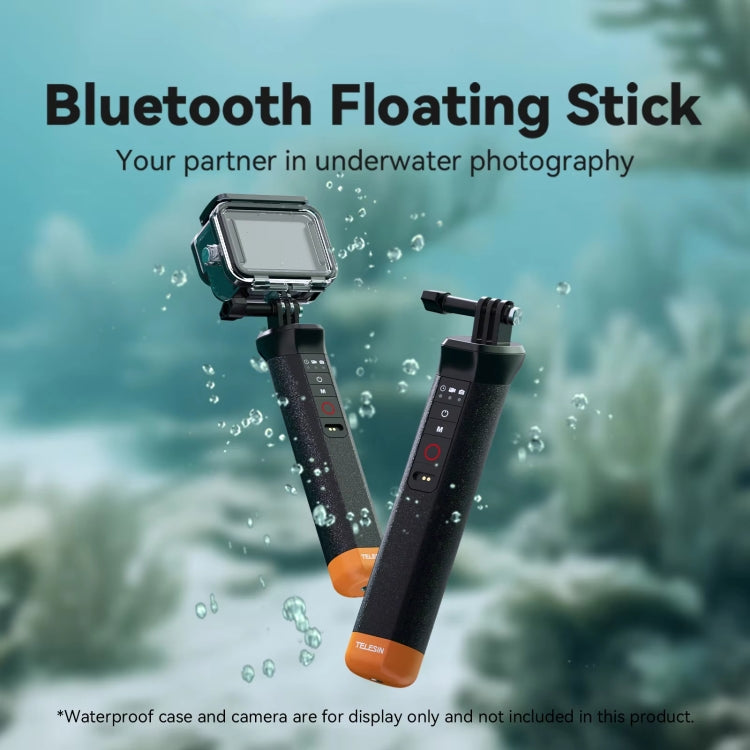 TELESIN Bluetooth Buoyancy Bar 15m Water-resistant Depth  For GoPro HERO13 / 12 / 11 / 10 / 9 / 8 Black