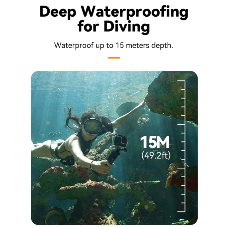 TELESIN Bluetooth Buoyancy Bar 15m Water-resistant Depth  For GoPro HERO13 / 12 / 11 / 10 / 9 / 8 Black
