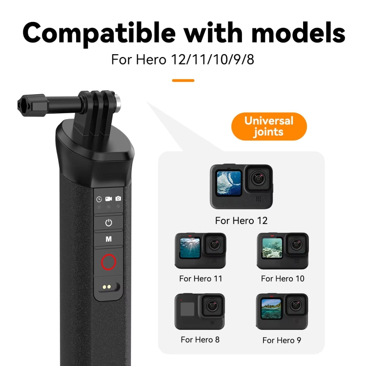 TELESIN Bluetooth Buoyancy Bar 15m Water-resistant Depth  For GoPro HERO13 / 12 / 11 / 10 / 9 / 8 Black