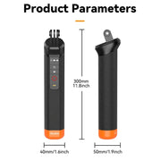 TELESIN Bluetooth Buoyancy Bar 15m Water-resistant Depth  For GoPro HERO13 / 12 / 11 / 10 / 9 / 8 Black