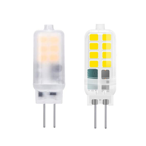 G4 AC/DC12V 3W Flicker-free Replacement LED Halogen Lamp Beads, Light Color: Cold White(Transparent Cover)