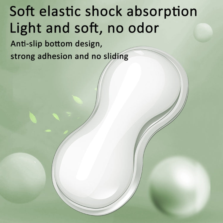 Cool Silicone Keyboard Wrist Rest Mouse Pad Relieve Wrist Fatigue, Spec: Large Transparent