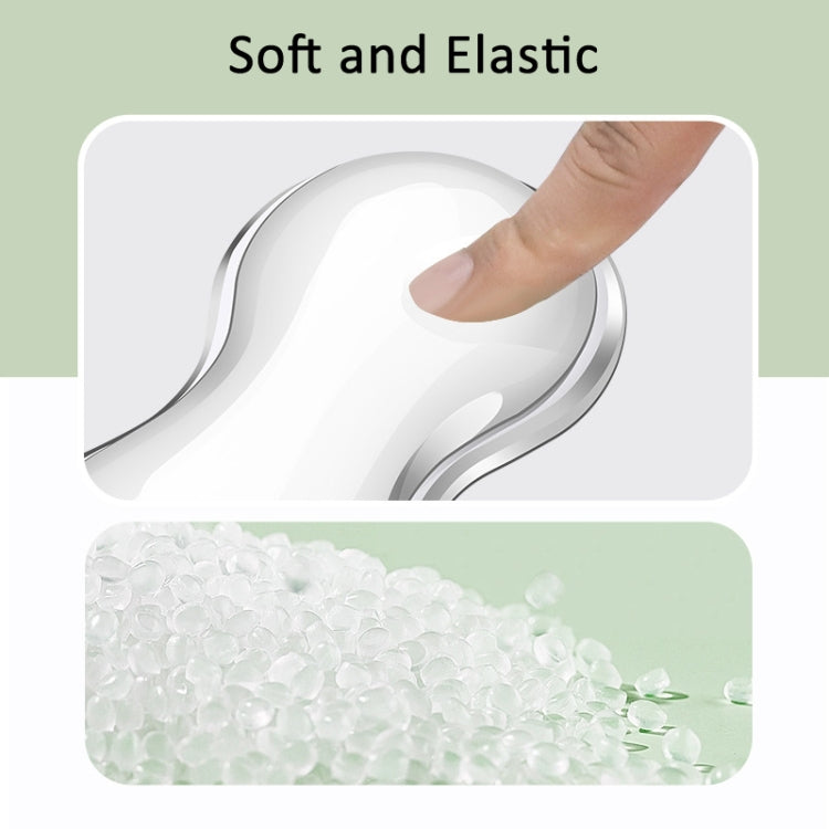 Cool Silicone Keyboard Wrist Rest Mouse Pad Relieve Wrist Fatigue, Spec: Large Transparent