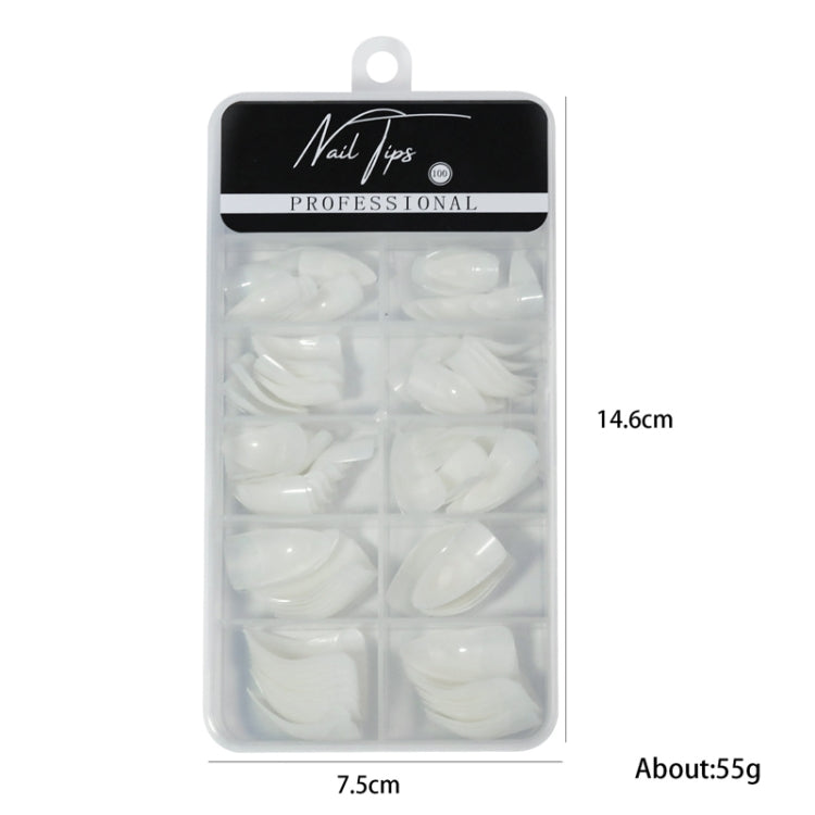 100pcs /Box Stiletto Nail Tips Halloween Style Stiletto False Eagle Claw Art Nails(Natural)