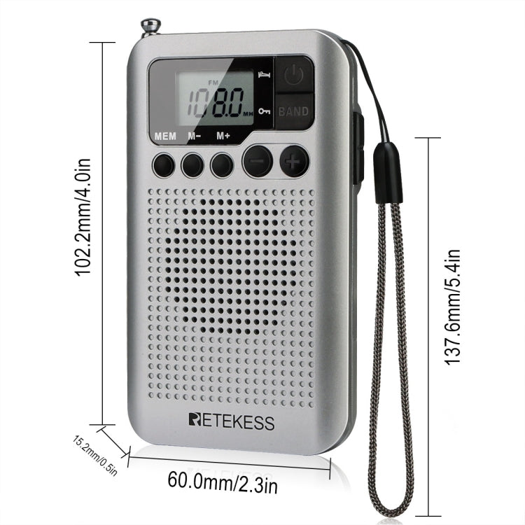RETEKESS TR106 Portable Radio With Sleep Timer
