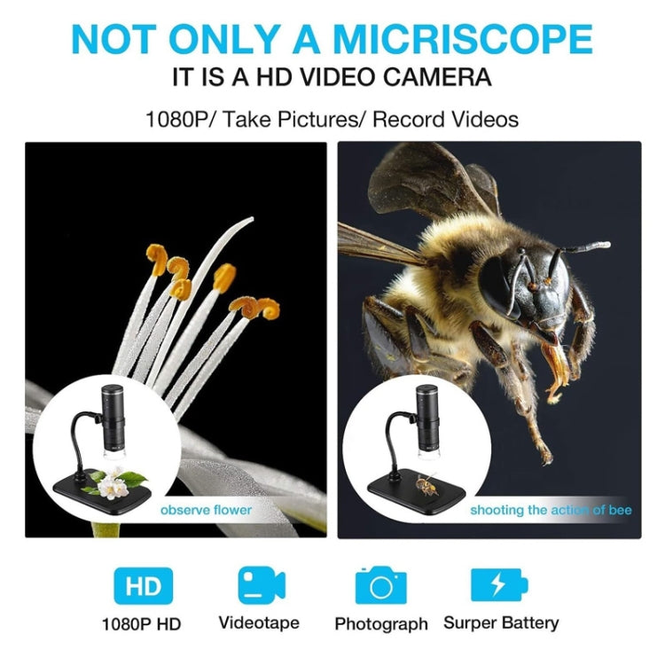 1000x HD WiFi Digital Electron Microscope(Snake Tube Type)