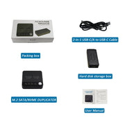 SSD Copy Machine M.2 SATA/NVME Mutual Copy Clone Online Read / Write HDD Enclosure