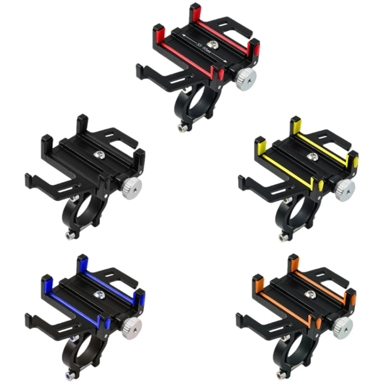 Aluminum Alloy Motorcycle Bicycle Navigation Mobile Phone Holder(Red)