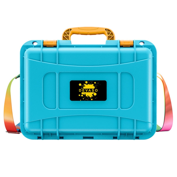 DEVASO For Switch / OLED IP67 Water-resistant Storage Case Hardshell Bag, Color: Orange Blue+Shoulder Strap