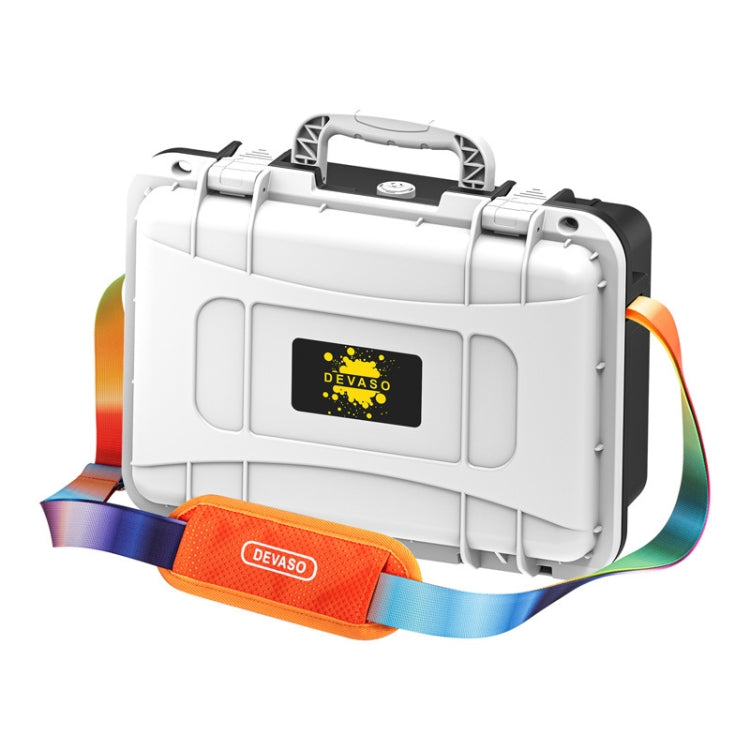 DEVASO For Switch / OLED IP67 Water-resistant Storage Case Hardshell Bag, Color: Black White+Shoulder Strap